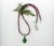 Green Garnet Druzy and Red Garnet Necklace - UniqueCherie