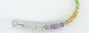 Multi-Colored, Faceted Gemstone Bracelet - UniqueCherie