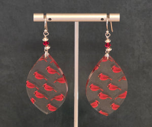 Cardinal Teardrop Earrings