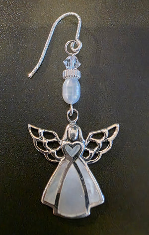 Mother of Pearl Angel Earrings