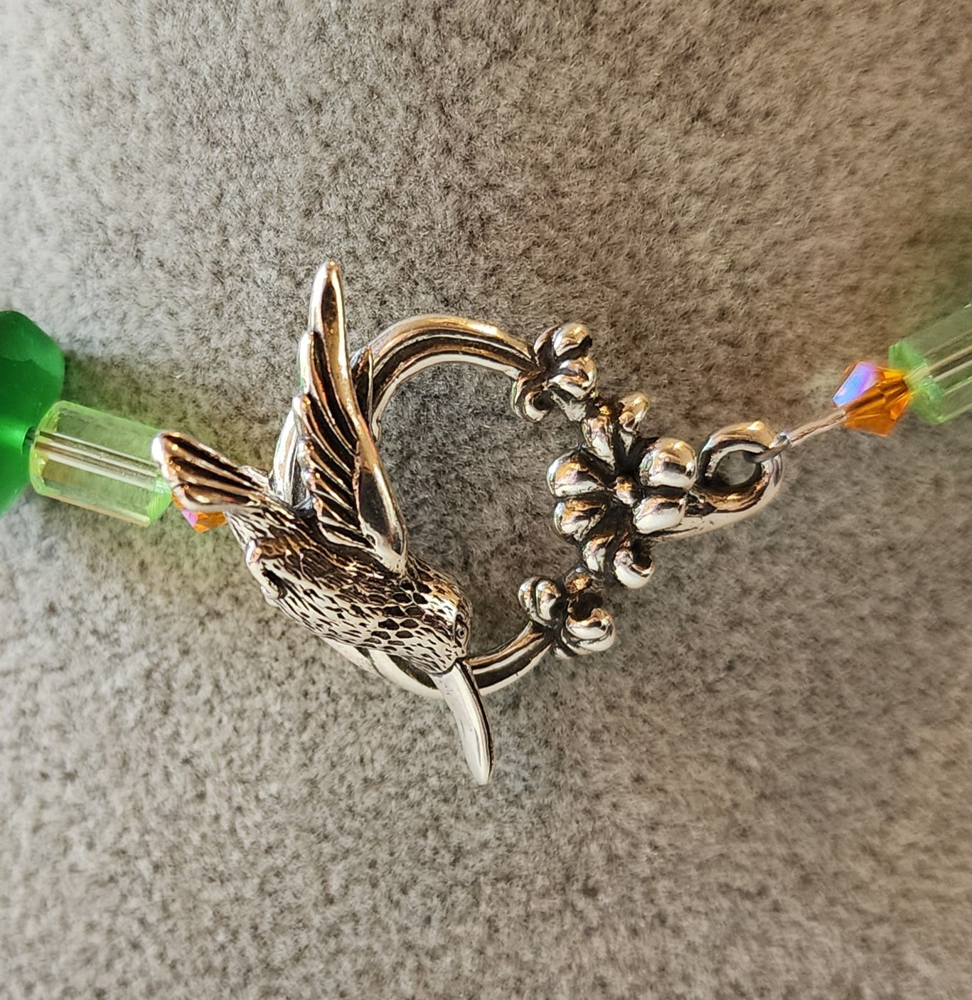 Tagua Nut Hummingbird Necklace