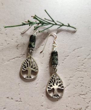 Baggio Stone Tree Earrings - UniqueCherie