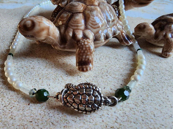 Green Sea Turtle Necklace