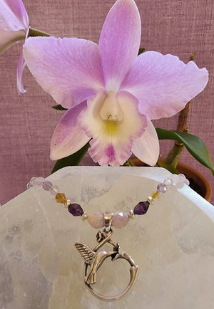 Orchid Inspiration Necklace - UniqueCherie