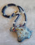 Raku and Lapis Horse Necklace - UniqueCherie