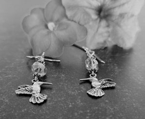 Swarovski Hummingbird Earrings - UniqueCherie