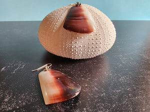 Violet Oyster Shell Earrings - UniqueCherie