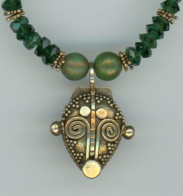 Green EMERALD Necklace | Rebekajewelry