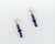 Faceted Amethyst Gemstone Earrings - UniqueCherie