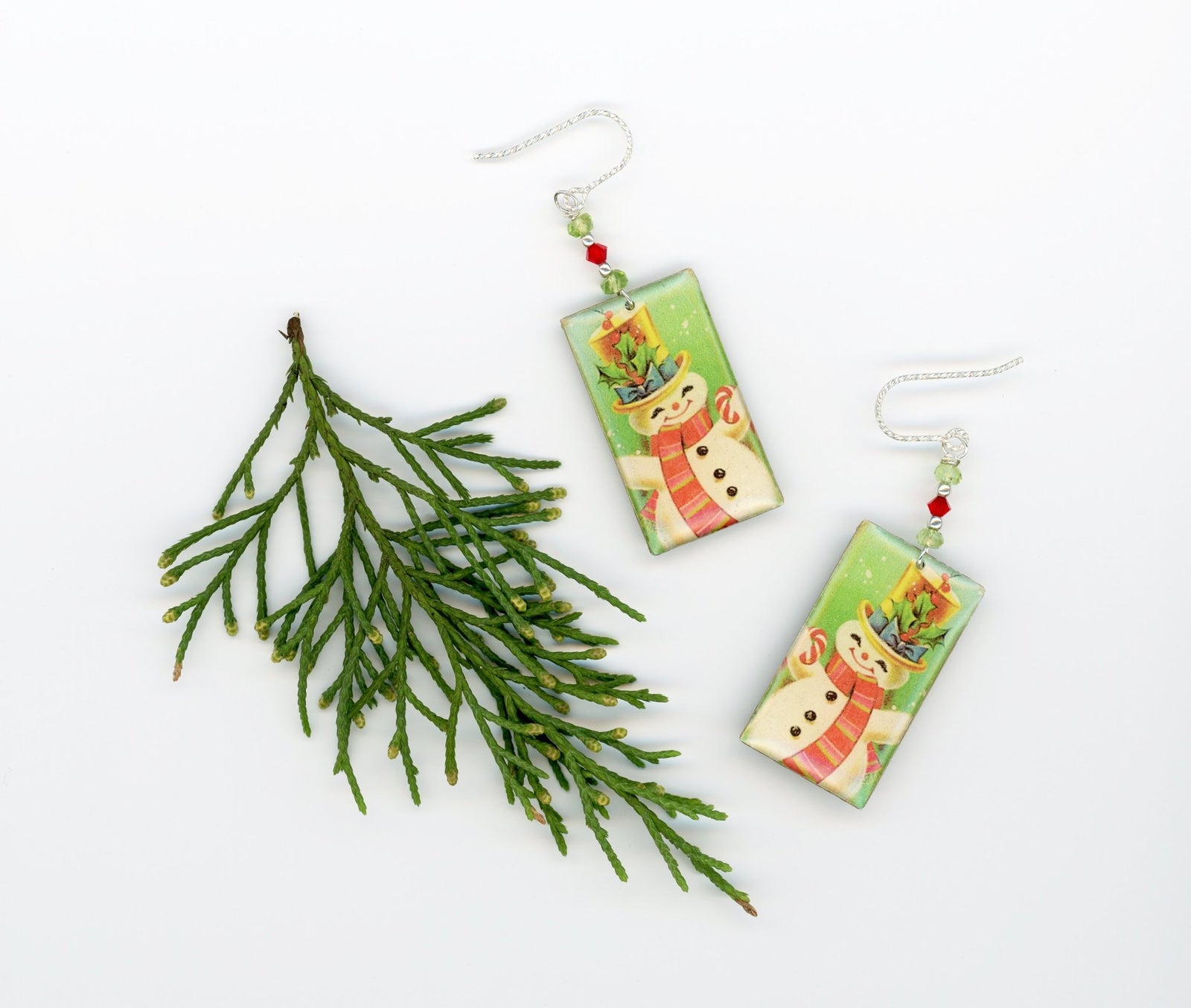 Happy Snowman Earrings - UniqueCherie