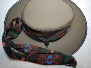 Rainbow Agate Hat Necklace and Aussie Hat - UniqueCherie