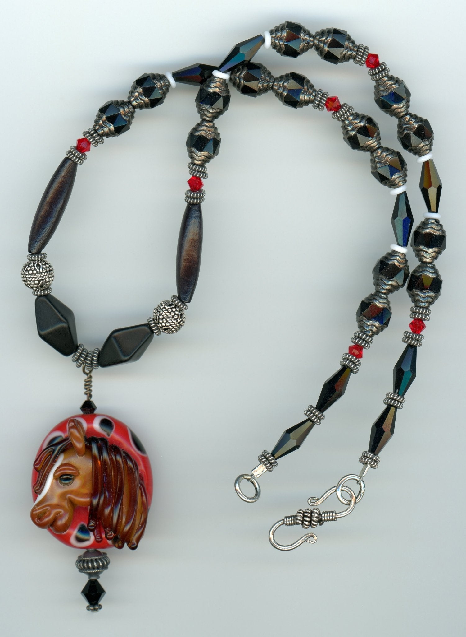 Sally the Sorrel Horse Necklace - UniqueCherie