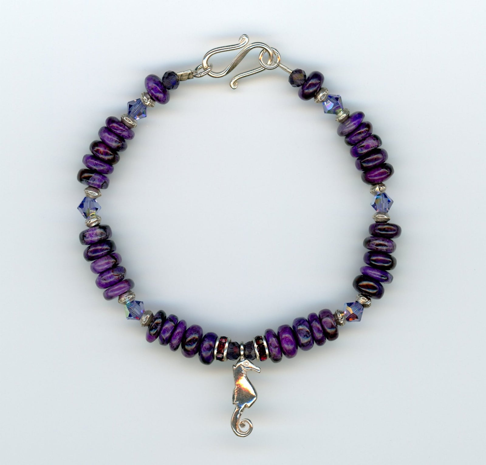 Sugilite Seahorse Bracelet - UniqueCherie