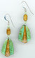 Turquoise and Woolly Mammoth Earrings - UniqueCherie