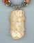 Woman, Wolf and Horse Carved Bone Necklace - UniqueCherie